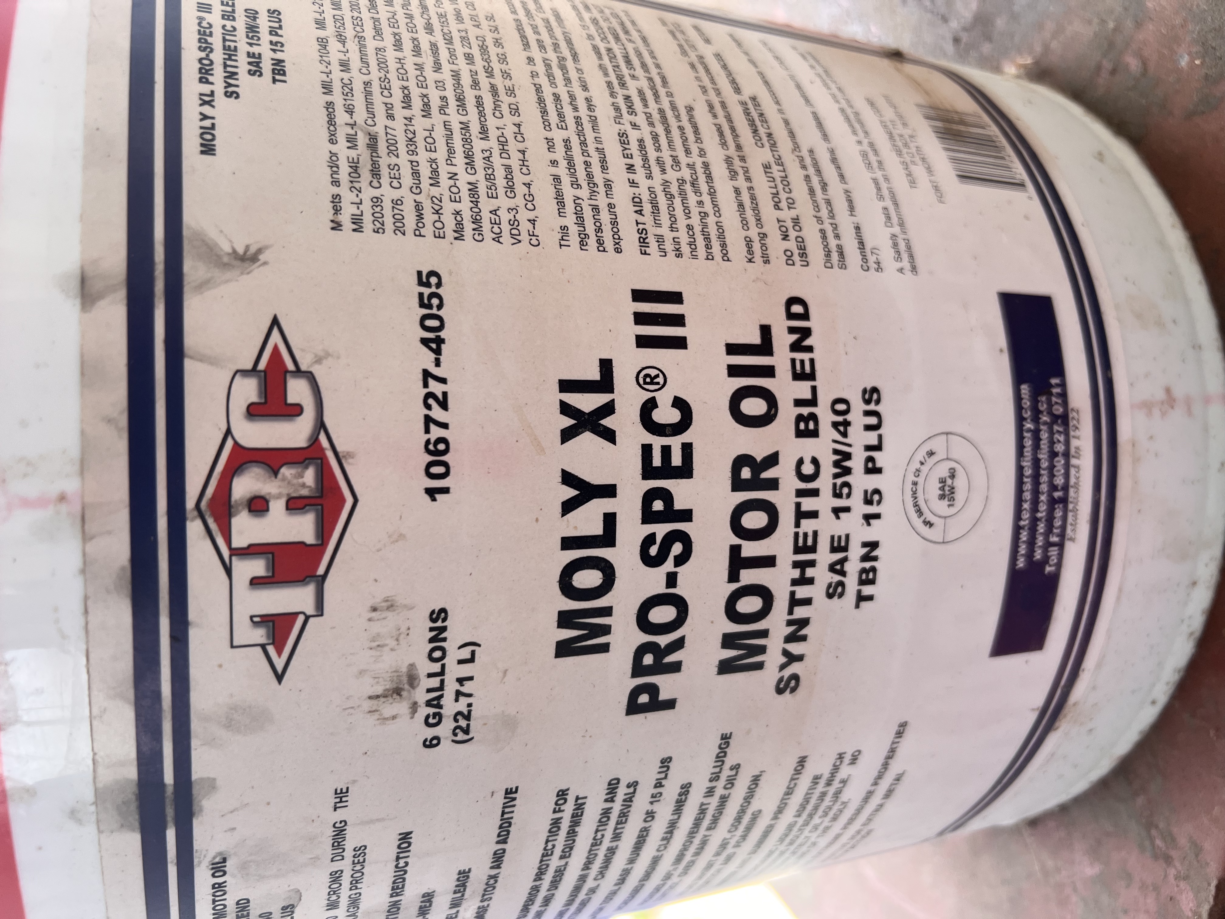 Texas Refiney Oil Bucket